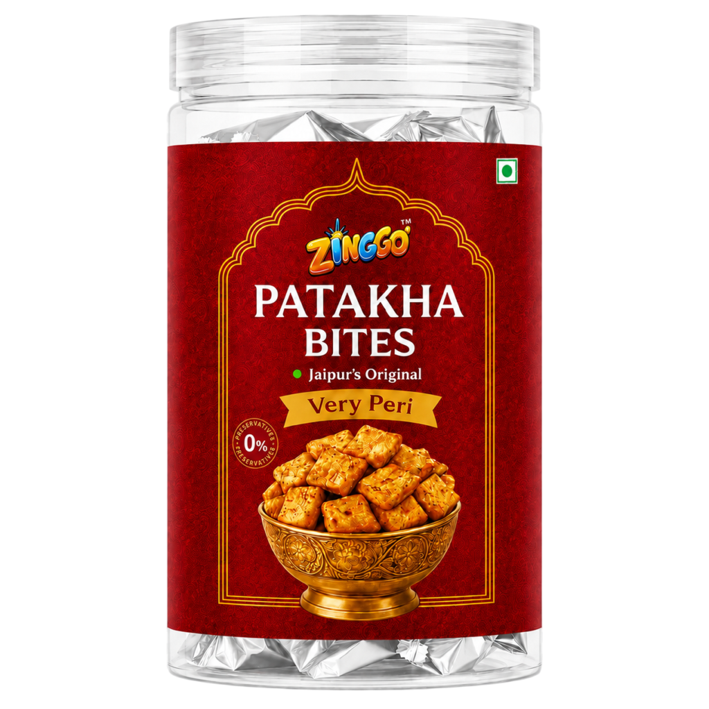 ZINGGO Patakha Bites Very Peri 150g | Jaipur’s Original