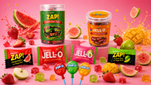 JELL-O, ZAP and POP-O: Fun Candy Products from Zinggo